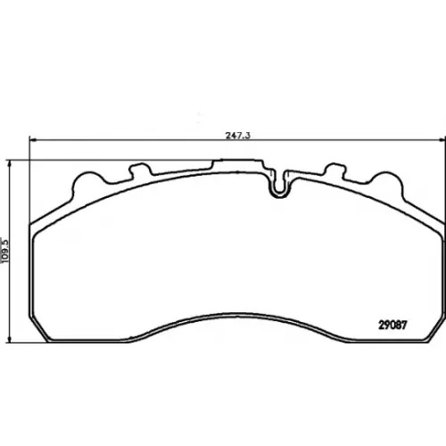 Колодки тормозные 29108 MAN DAF Iveco Scania Mercedes Premium