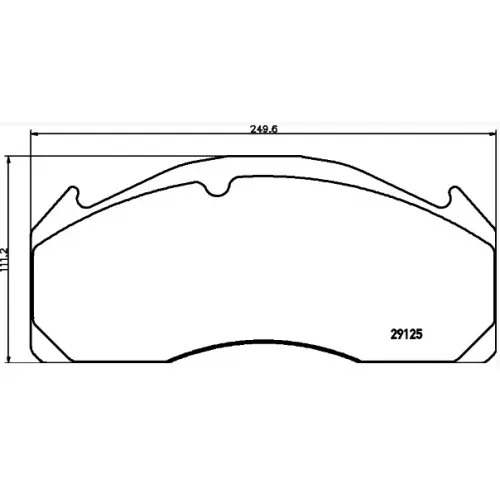 Колодки гальмівні 29125 VOLVO FH12/FH16