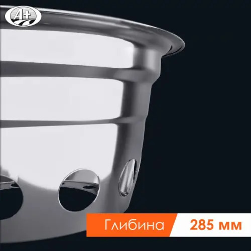 Колпак диска заднего двойного колеса 22,5 с 10-ю отверстиями из нержавейки глубина 285