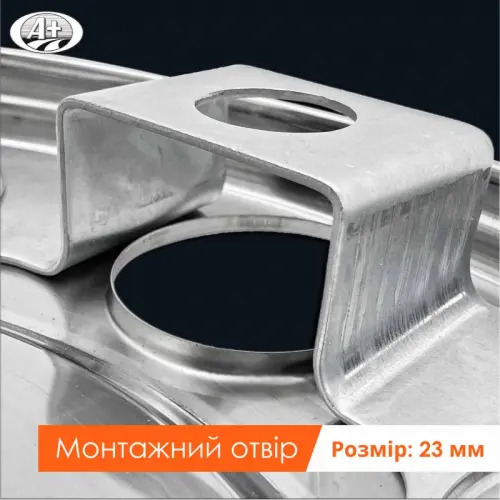 Ковпак колеса "корона" 22,5 з 10-ма отворами з нержавіючої сталі